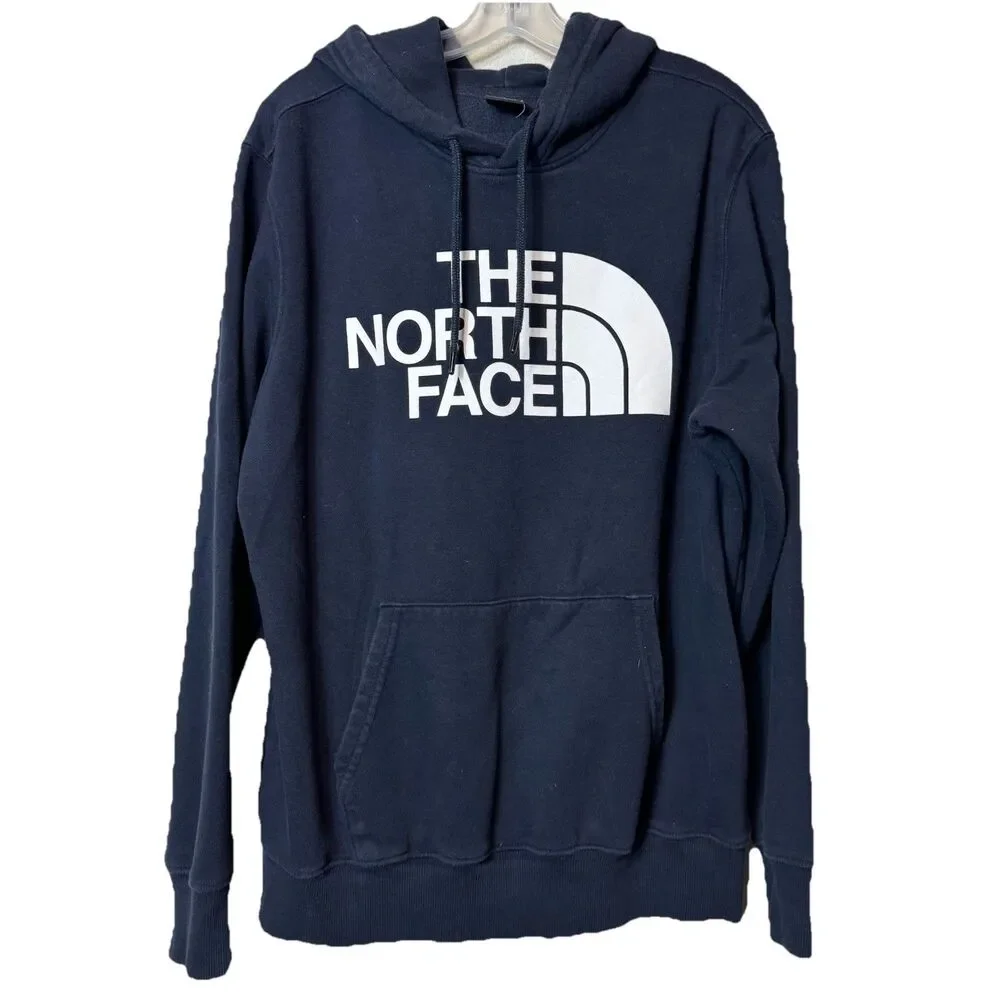 The North Face Half Dome Pullover Hoodie Men’s L Navy Blue Sweatshirt Unisex